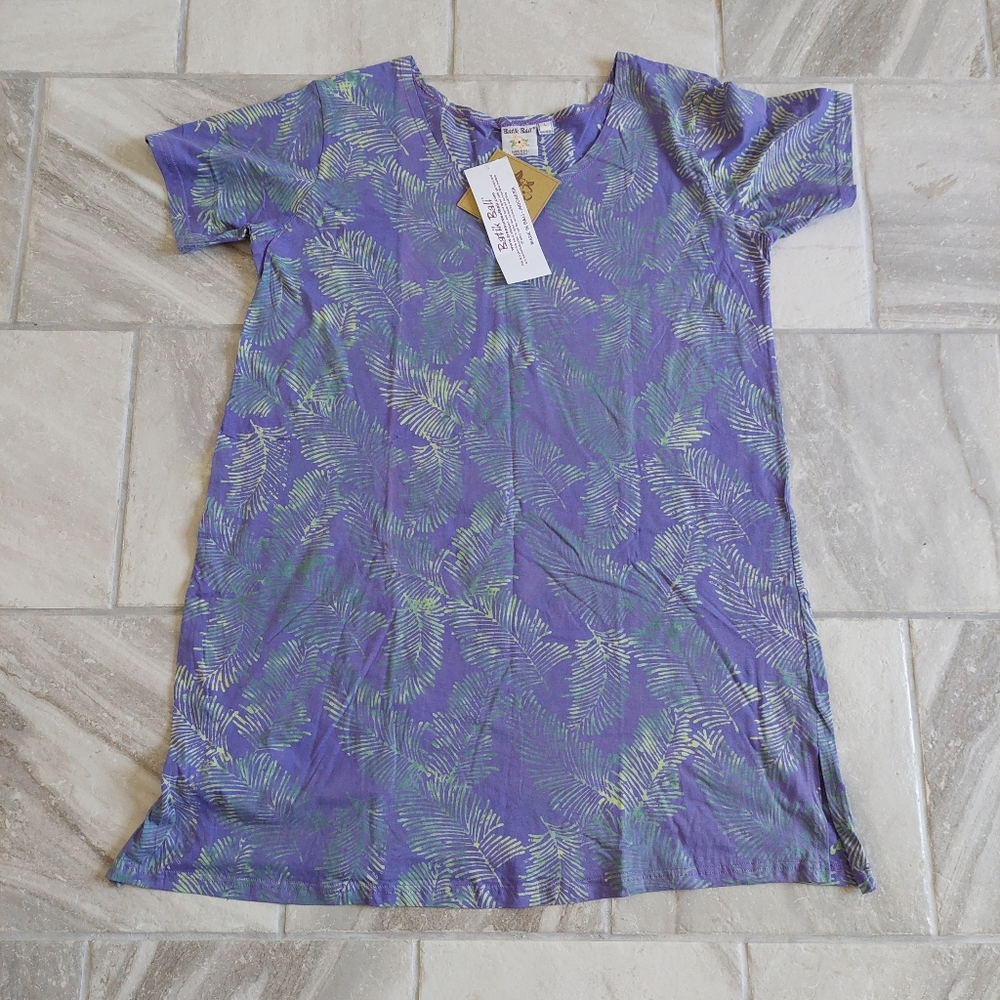 NWT Batik Bali dress purple Large